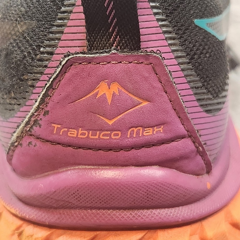 Asics Shoes Womens 8 Black Trabuco Max Sneakers Trail Running Gorpcore 1012A901 - Picture 10 of 13